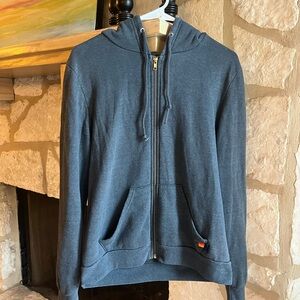 Aviator Nation Zip up Hoodie, Size Medium